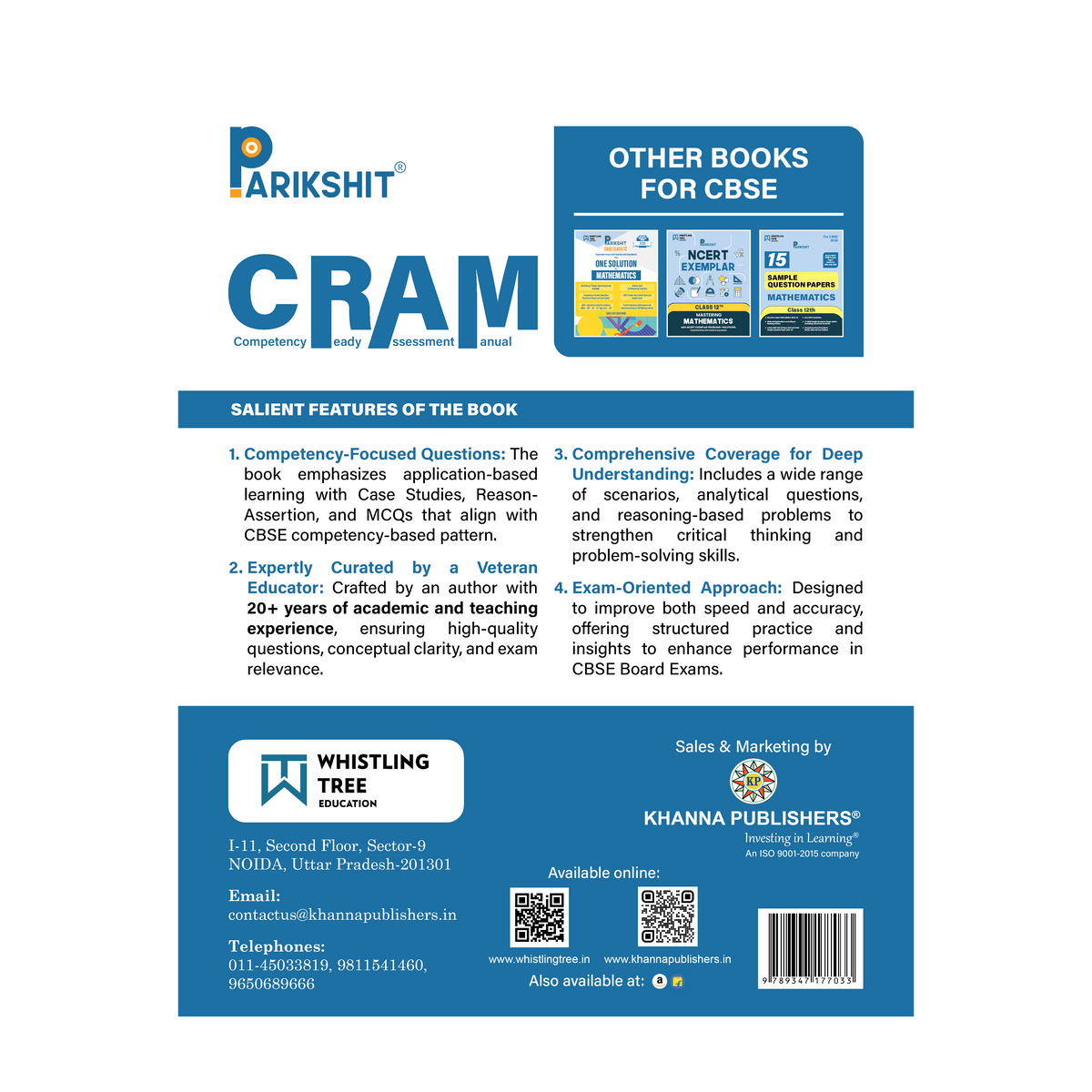 Parikshit CBSE Class 12th CRAM Mathematics | Competency Focused Questions Chapter-wise| For 2026 Board Exam