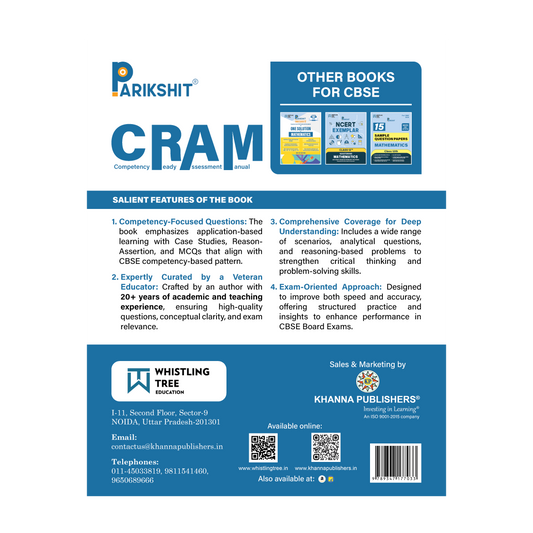 Parikshit CBSE Class 12th CRAM Mathematics | Competency Focused Questions Chapter-wise| For 2026 Board Exam