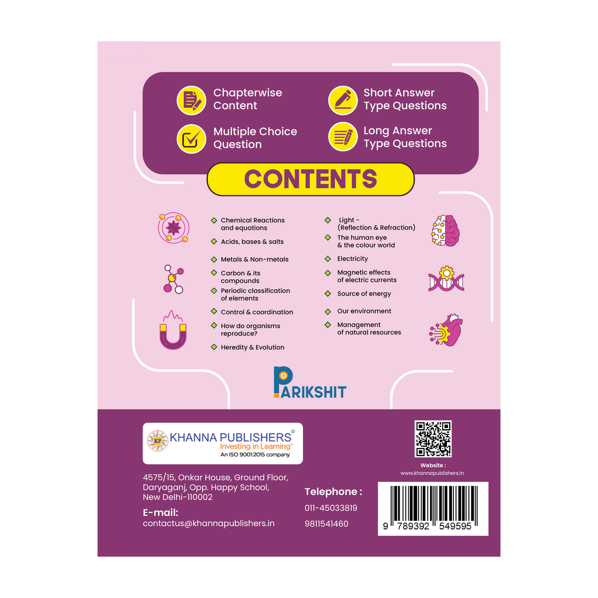 Parikshit NCERT Exemplar Class 10th Science for Board Exam Preparation