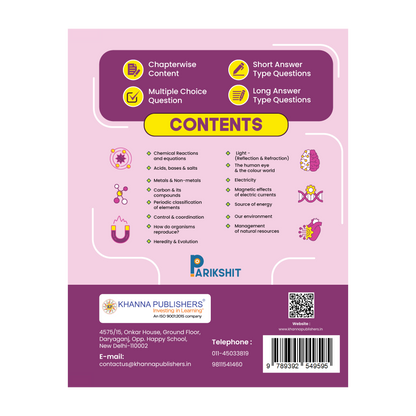 Parikshit NCERT Exemplar Class 10th Science for Board Exam Preparation