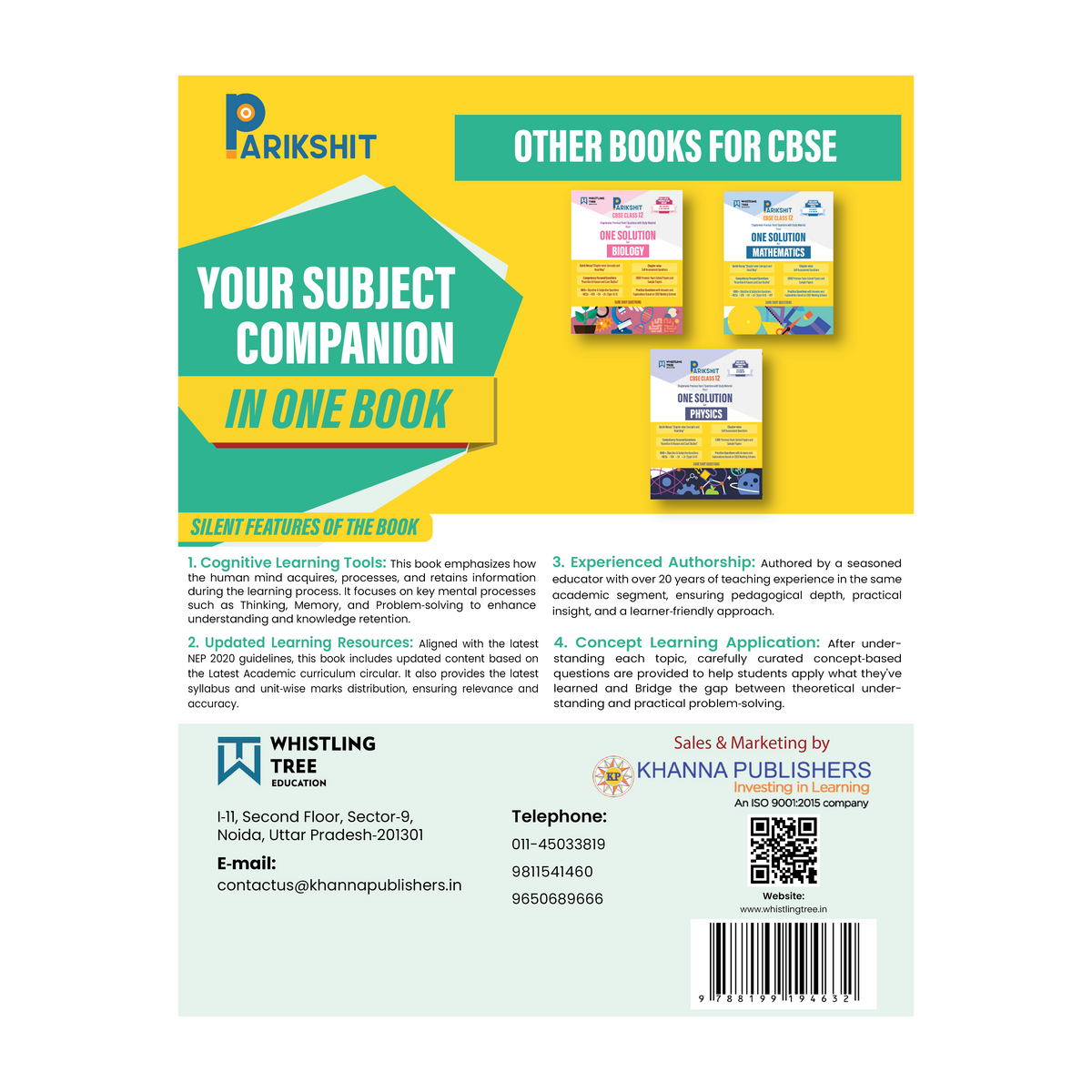 Parikshit CBSE ONE SOLUTION Class 12th Chemistry for 2026 Board Exam